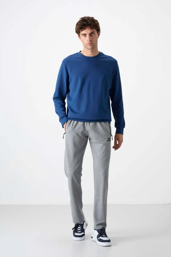 Bas de survêtement Tommylife Slim Fit Classic Leg pour homme, vente en gros, 84671, gris chiné