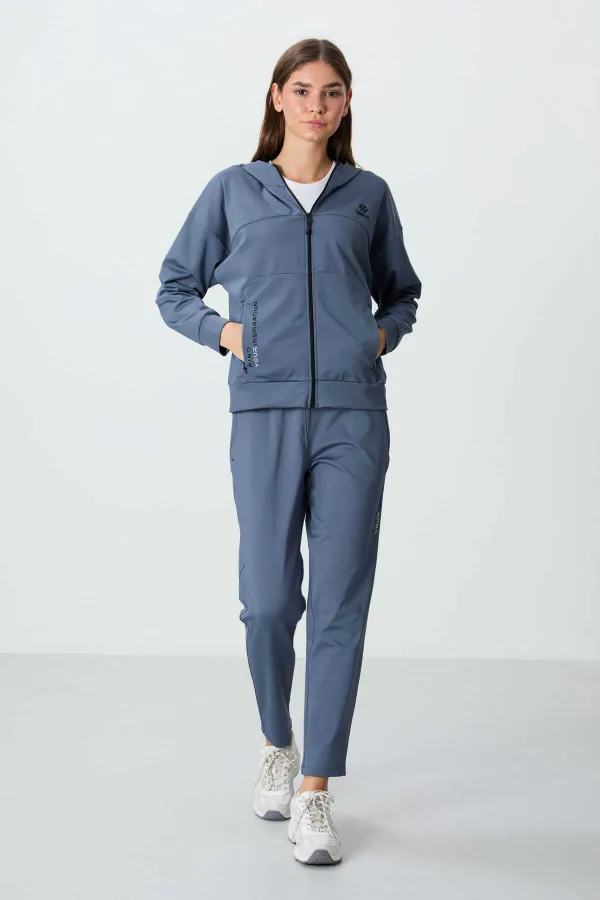 Survêtement à capuche pour femme Tommylife, modèle standard, vente en gros, 95306, pétrole