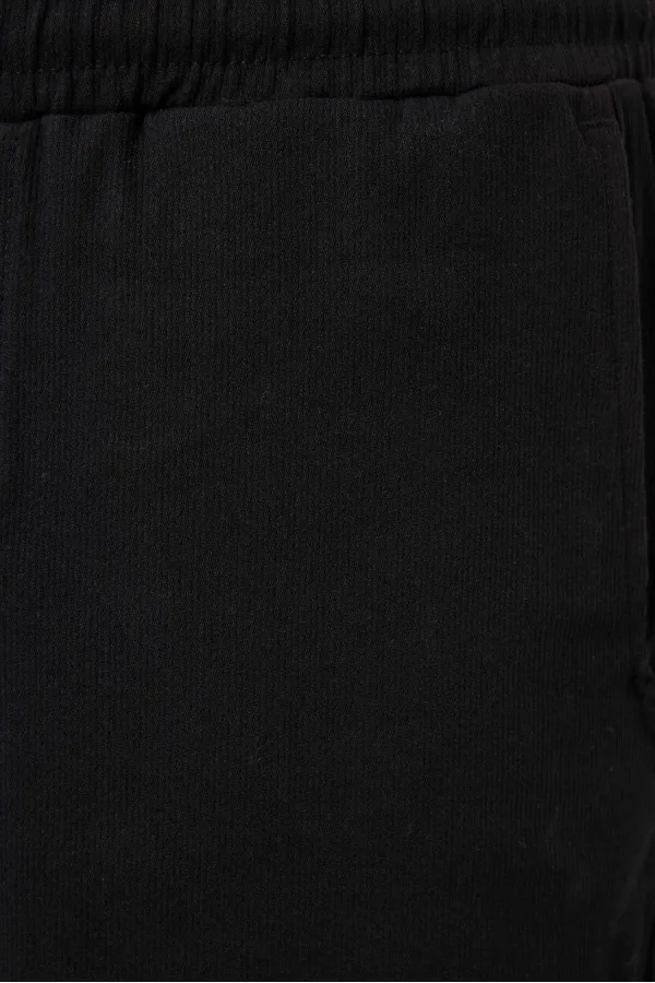 Short chino extensible léger, coupe standard, tissé, Tommylife Wholesale, noir, référence 81289