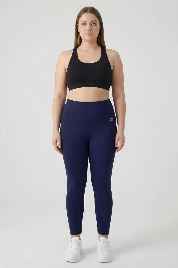 Leggings gainants taille haute indigo Tommylife pour femmes grandes tailles - 94650