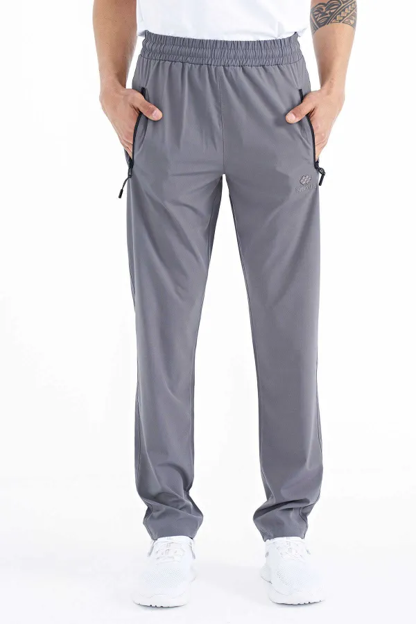 Bas de survêtement Tommylife pour homme, coupe classique, coupe standard, trois poches, 84768 kaki