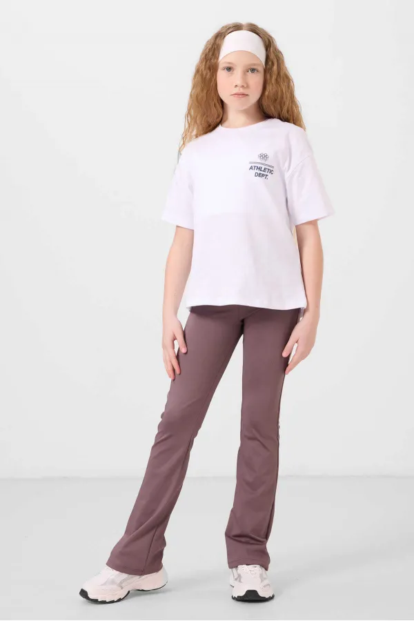 T-shirt basique Tommylife en coton, col rond, coupe oversize, blanc, référence 75178.