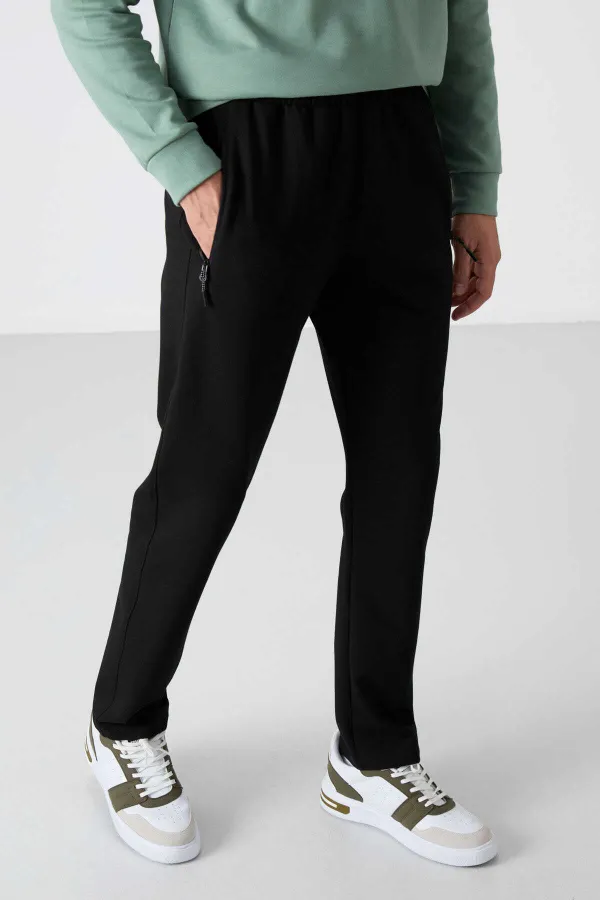 Bas de survêtement Tommylife Slim Fit Classic Leg pour homme, vente en gros, 84671, noir