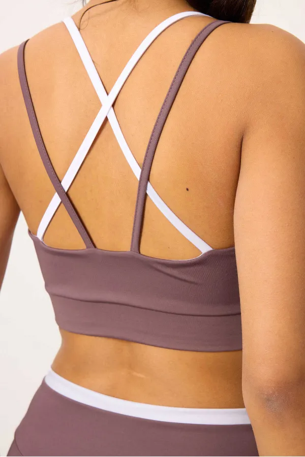 Tommylife Wholesale High Waist Slim Fit Women's Bustier and Leggings Set 95333 Rose Pink