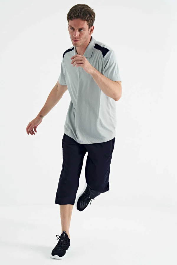 Tommylife Toptan Standart Kalıp Aktif Spor Erkek Kapri 83096 İndigo