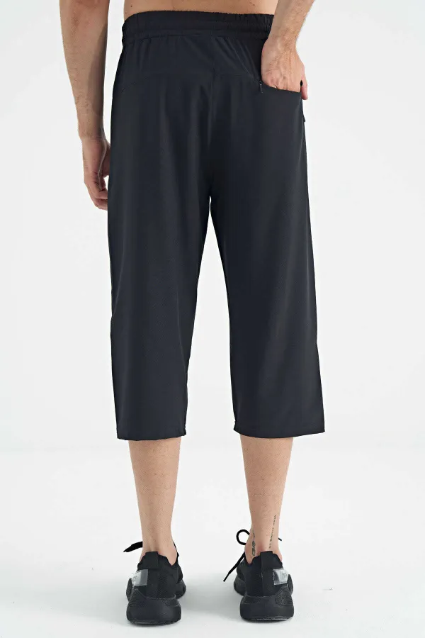 Tommylife Wholesale Standard Fit Active Sport Men's Capri Pants 83096 Anthracite