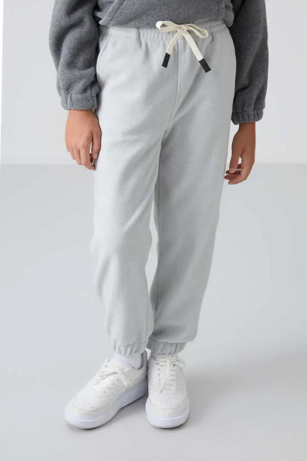 Tommylife Wholesale Waiter Boy Jogger Standard Fit Boys' Fleece Sweatpants 11220 Stone