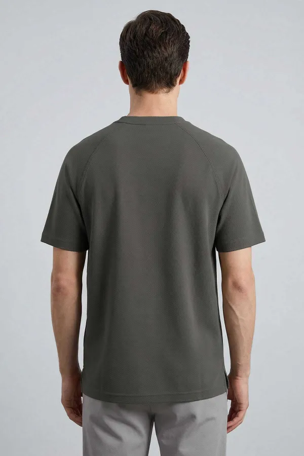 T-shirt homme Tommylife en gros, kaki, coupe confortable, souple et respirant - 88495