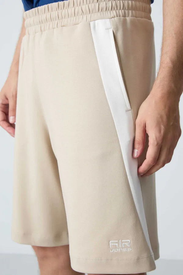 Tommylife Toptan Comfort Fit Basic Erkek Şort 81280 Bej