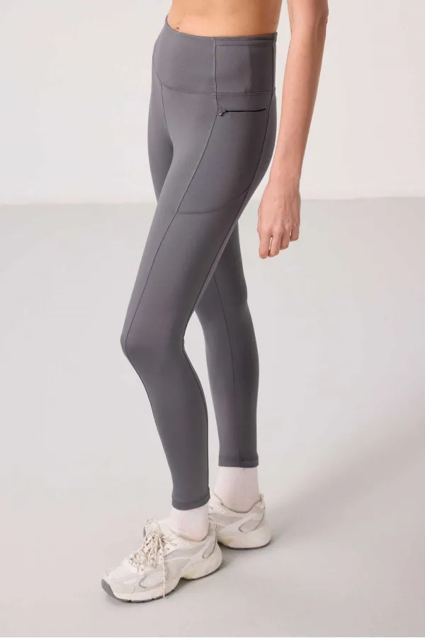 Tommylife Wholesale Polyester Flexible Standard Fit Performance Women's Leggings - 94667 Dark Grey