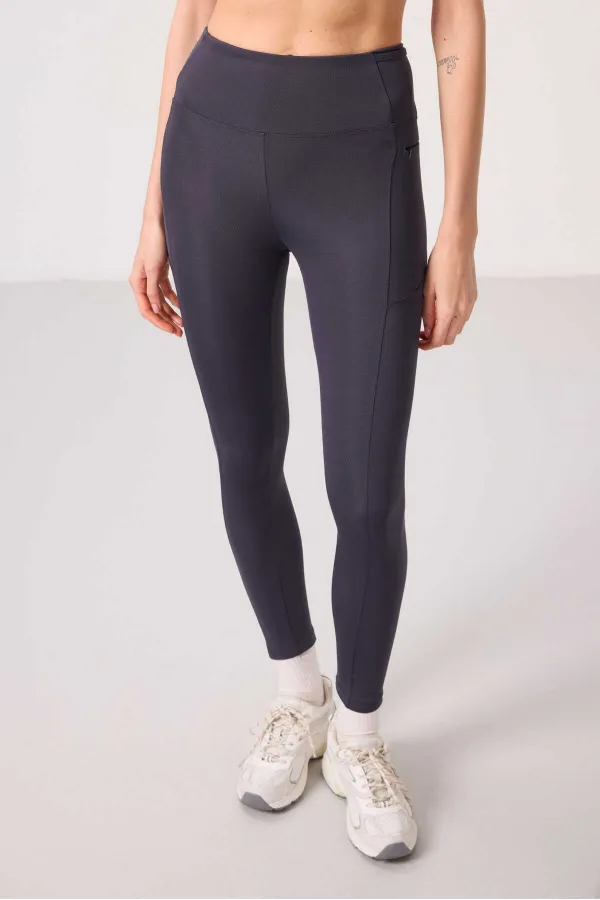 Tommylife Wholesale Polyester Flexible Standard Fit Performance Women's Leggings - 94667 Anthracite