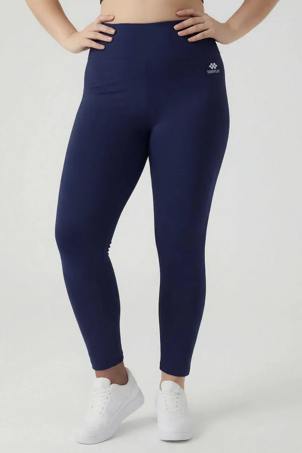 Leggings gainants taille haute indigo Tommylife pour femmes grandes tailles - 94650