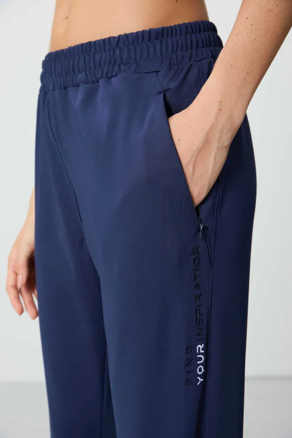 Ensemble de survêtement à capuche Tommylife Wholesale pour femme, coupe standard, réf. 95306, indigo