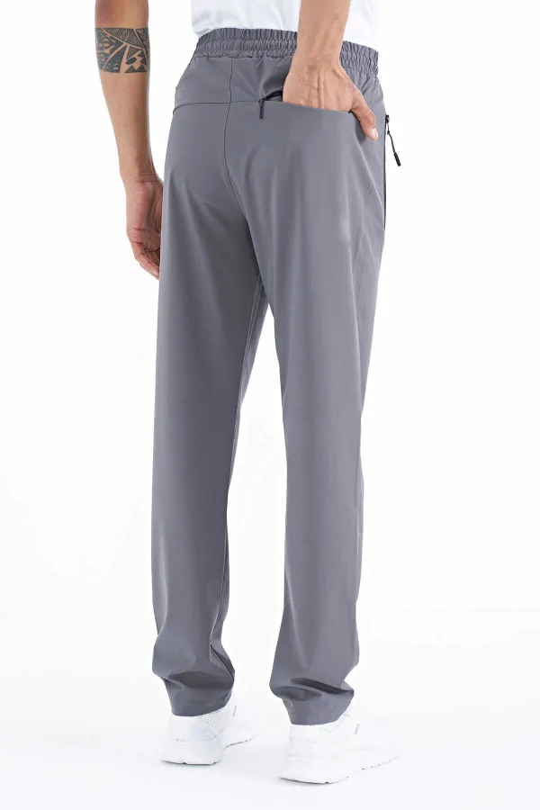 Bas de survêtement Tommylife pour homme, coupe classique, coupe standard, trois poches, 84768 kaki