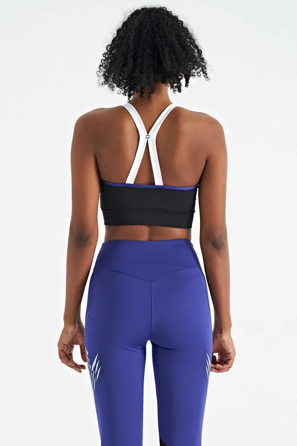 Bustier noir à bretelles fines Tommylife pour femme avec détail au dos - 97254