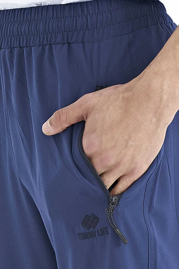 Pantalon de survêtement Tommylife Wholesale Classic Leg Standard Fit à trois poches pour homme 84768 Indigo