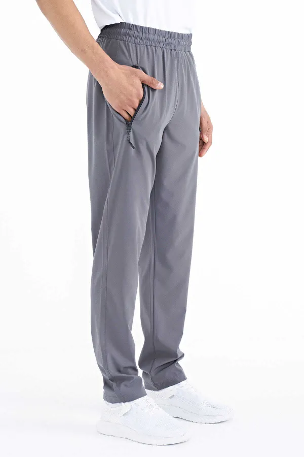 Bas de survêtement Tommylife pour homme, coupe classique, coupe standard, trois poches, 84768 kaki