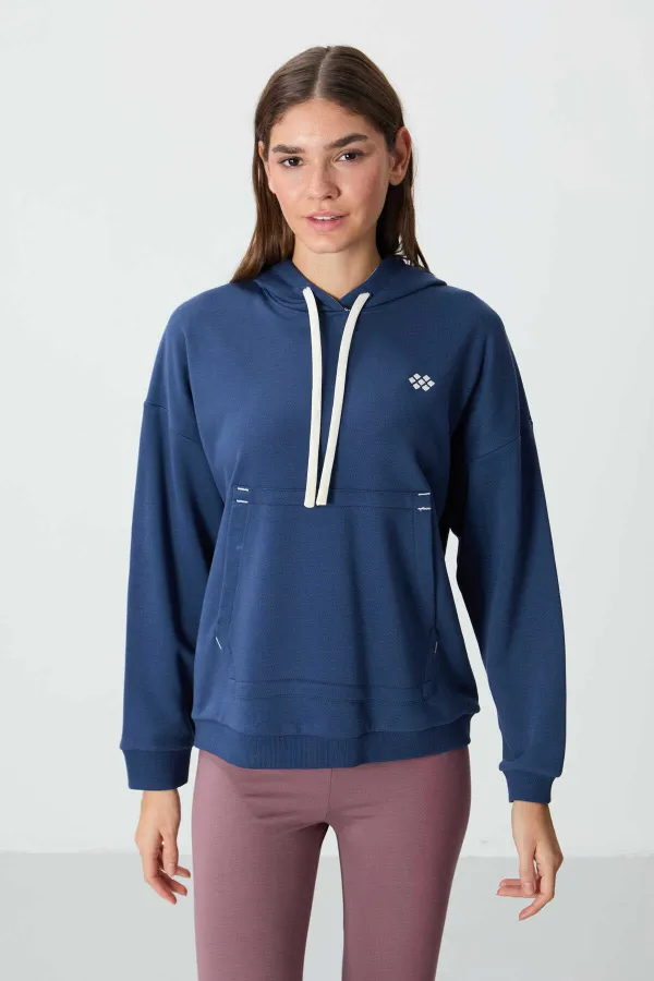 Tommylife Wholesale Hooded Oversize Women's Sweatshirt 97291 Parliament