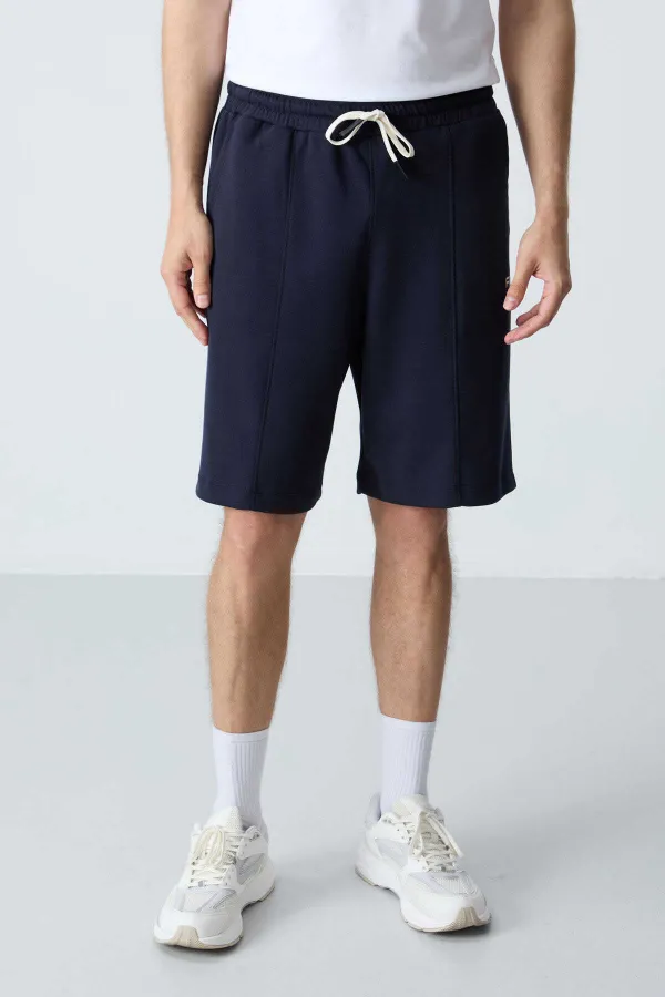 Short basique confort Tommylife pour homme, modèle 81277, bleu marine