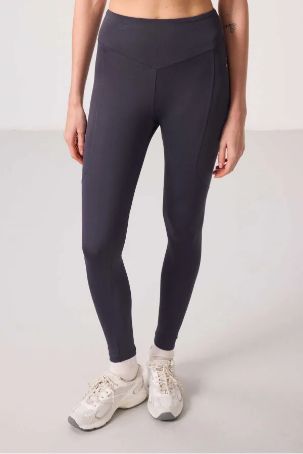 Tommylife Wholesale Polyester Standard Fit Stretch Performance Women's Leggings - 94666 Anthracite