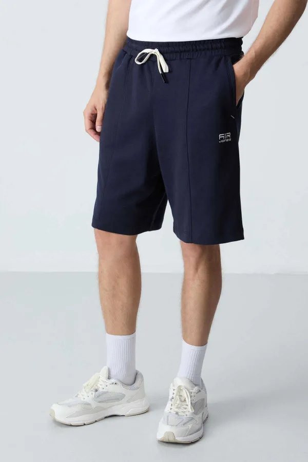 Short basique confort Tommylife pour homme, modèle 81277, bleu marine