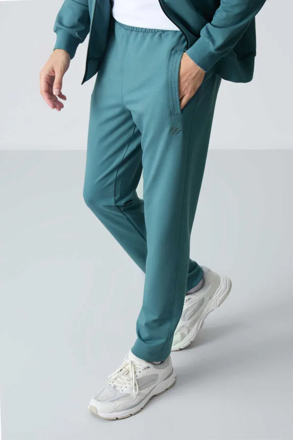 Ensemble de survêtement Tommylife Wholesale Relaxed Fit Basic pour homme, vert forêt, réf. 85260