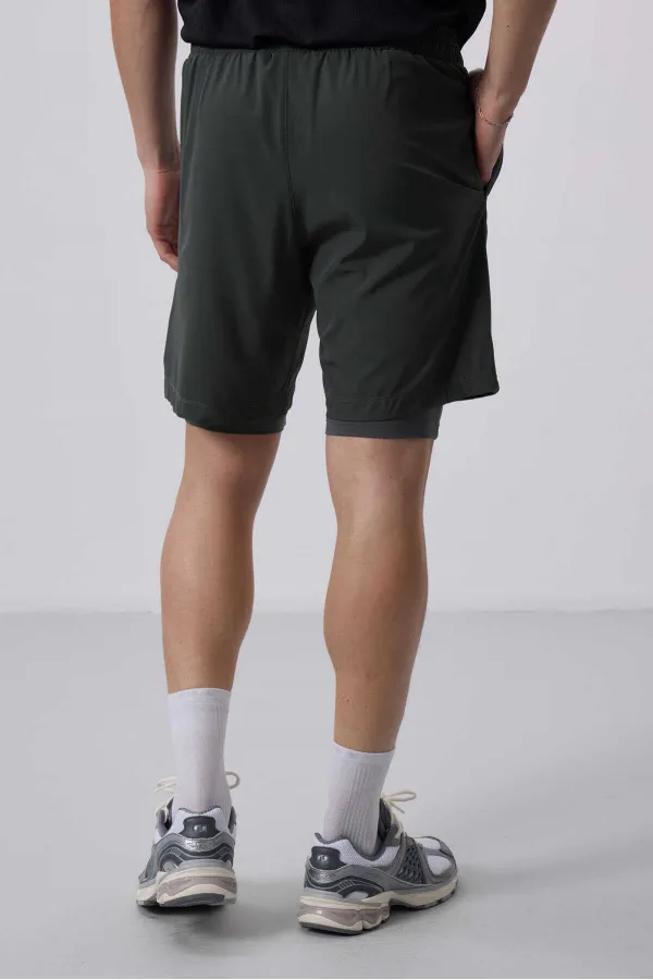 Collants et shorts Tommylife en polyester à motif standard pour homme, vente en gros, 81287 kaki