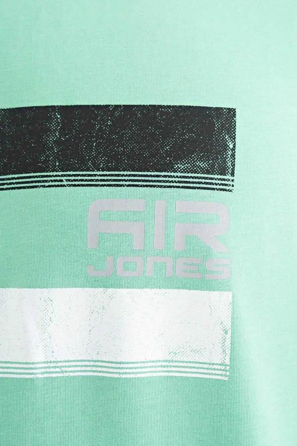 Tommylife Wholesale Donald Trump Crew Neck Standard Fit Printed Men's T-Shirt 88217 Aqua Green