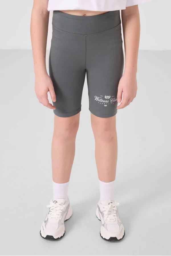 KIZ GARSON TAYT TAKIM T-SHIRT/KISA TAYT Beyaz/Haki