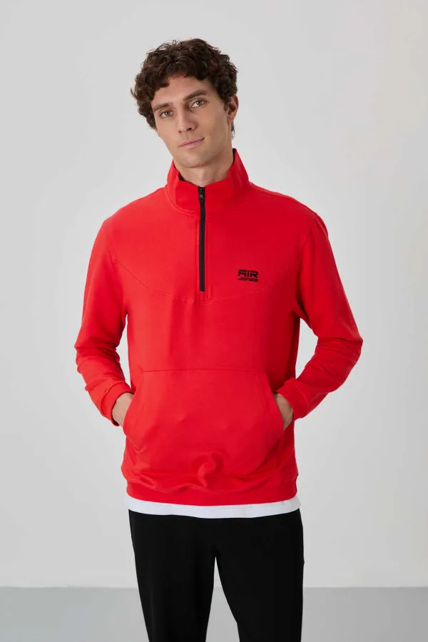 Tommylife Toptan Herbert Standart Kalıp Dik Yaka Erkek Eşofman Takım 85233 Fiesta - Siyah