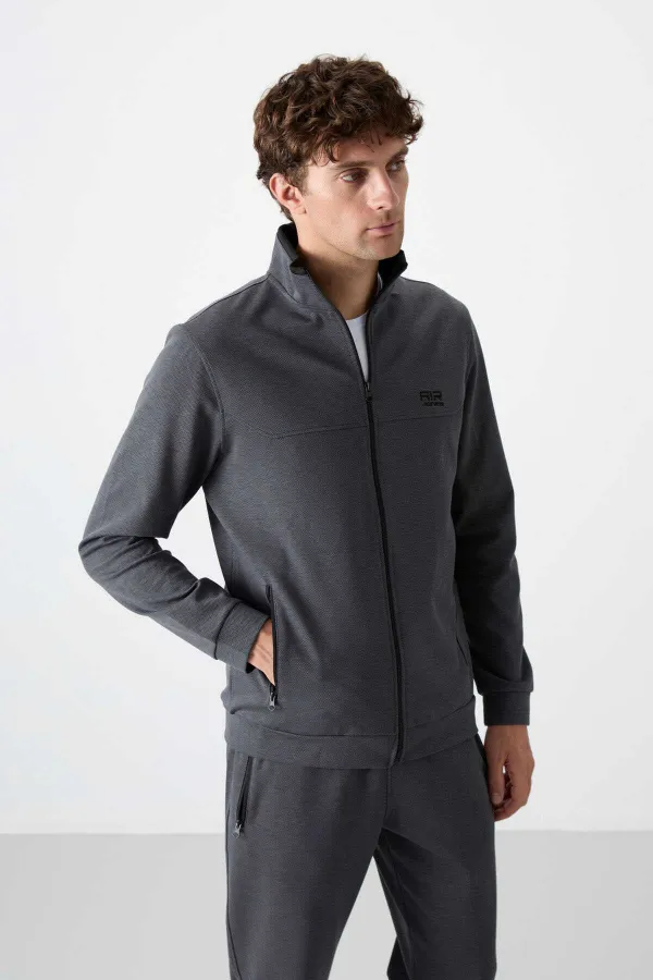 Ensemble de survêtement pour homme Tommylife Wholesale Hugo Relaxed Fit Jogger 85198 Gris foncé