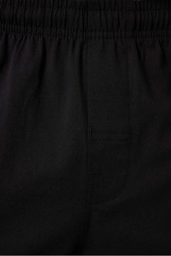 Tommylife Wholesale Standard Fit Woven Lightweight Stretch Chino Men's Trousers 82179 Black