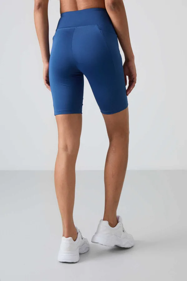 Tommylife Toptan Yüksek Bel Biker Kadın Tayt 91012 Parlament