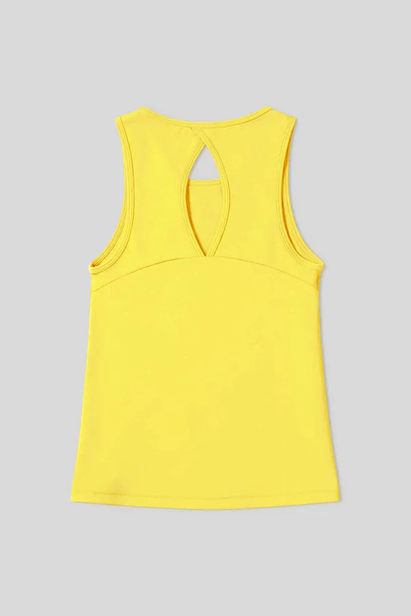 Débardeur de sport femme Tommylife Wholesale Lemon, coupe standard, dos croisé - 97296