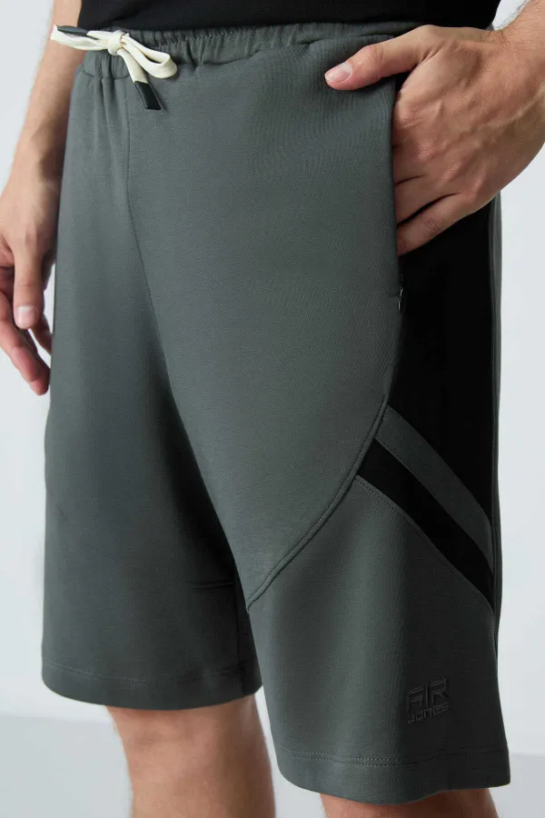 Short basique confort Tommylife pour homme, modèle 81281, kaki