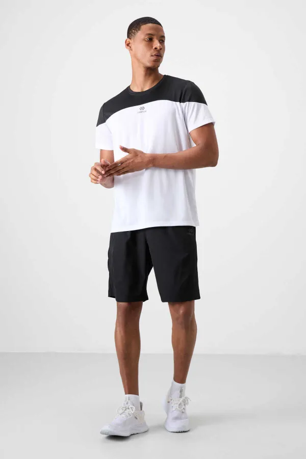 Tommylife Toptan O Yaka Standart Kalıp Aktif Spor Erkek T-Shirt 88386 Beyaz