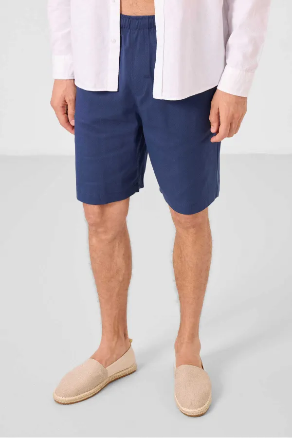 Short chino extensible léger, coupe standard, tissé, Tommylife Wholesale 81291 Parliament