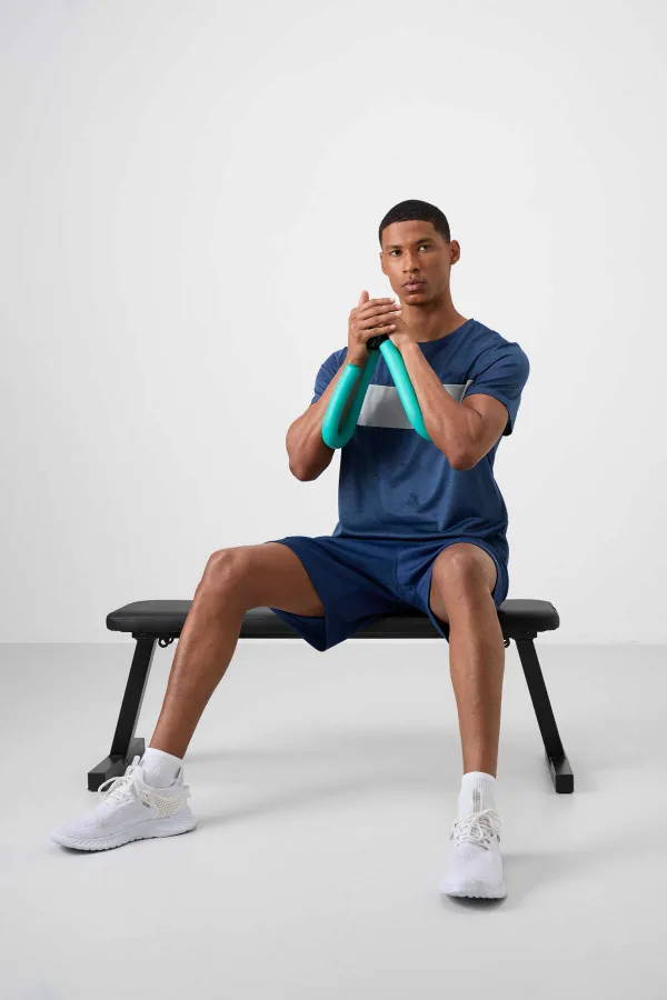 Tommylife Toptan O Yaka Standart Kalıp Aktif Spor Erkek T-Shirt 88398 Parlament