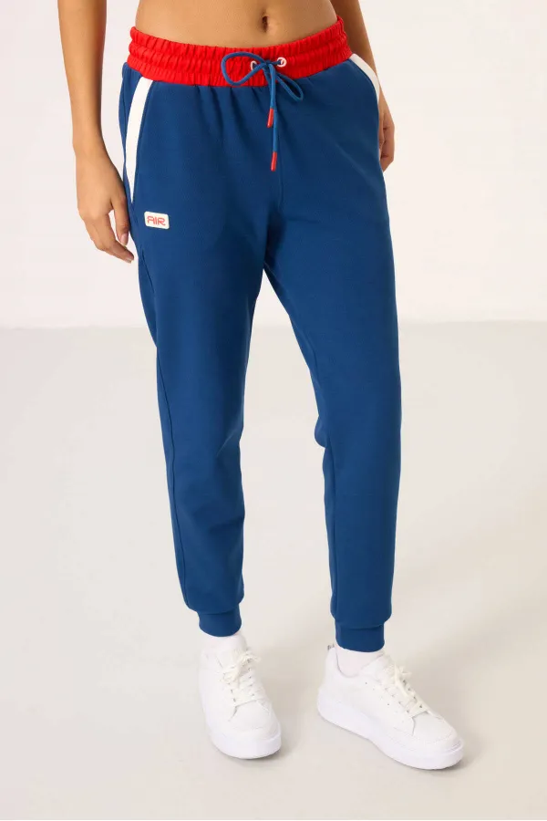 Tommylife Wholesale Parliament Hooded Color Block Women's Tracksuit Set - 95327