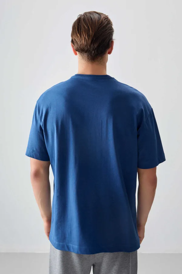 Tommylife Toptan O Yaka Oversize Basic Erkek T-Shirt 88353 Parlament