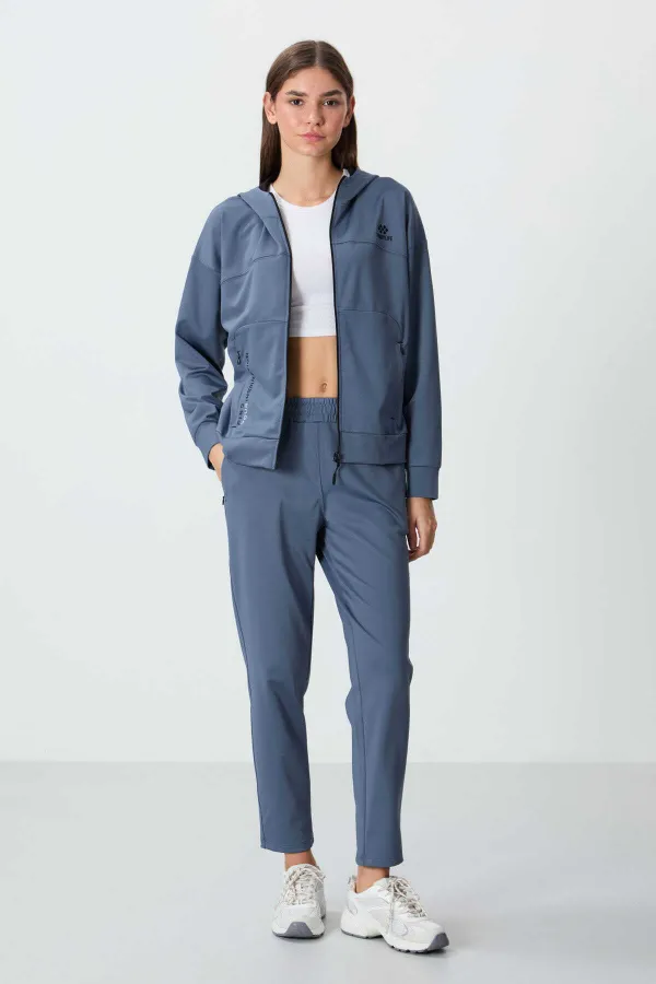 Survêtement à capuche pour femme Tommylife, modèle standard, vente en gros, 95306, pétrole