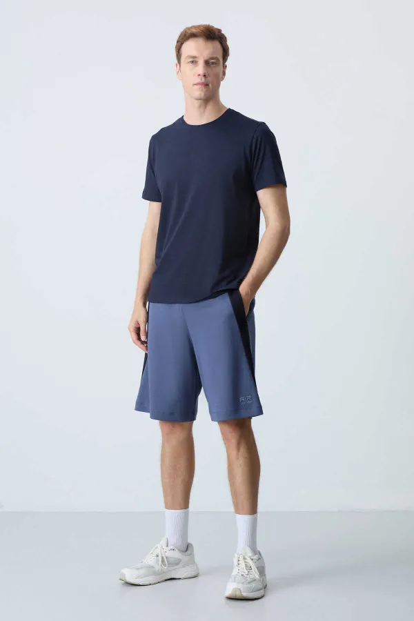 Short basique confort Tommylife pour homme, coloris pétrole, référence 81280 (vente en gros)