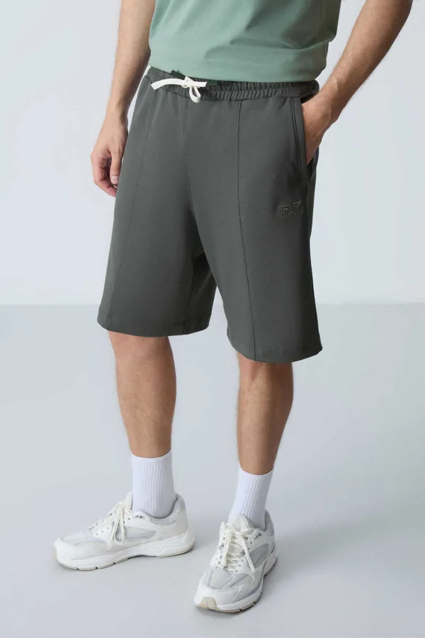 Tommylife Toptan Comfort Fit Basic Erkek Şort 81277 Haki