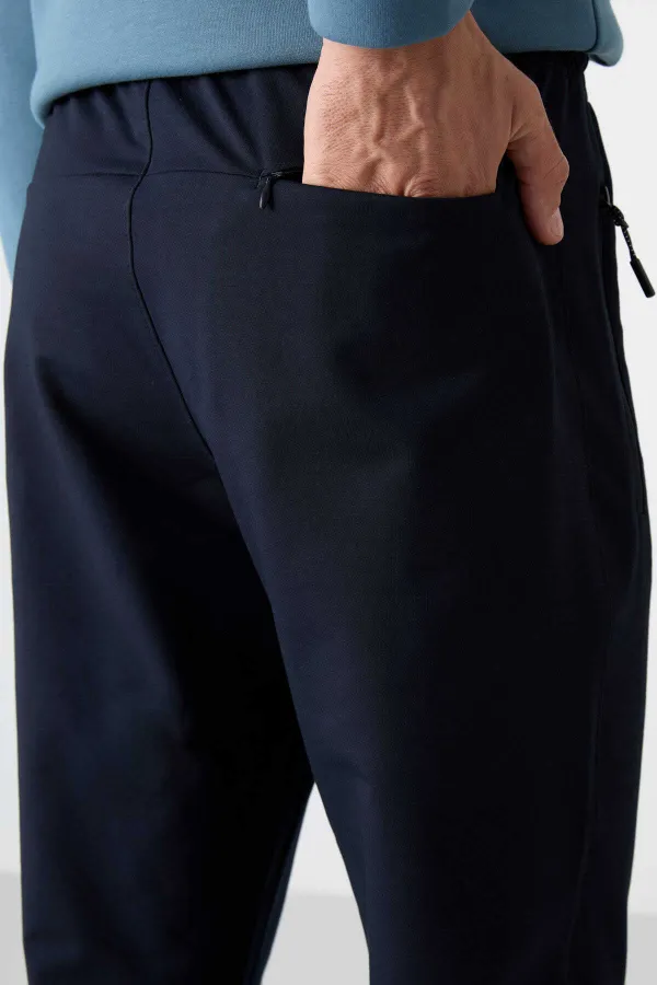 Bas de survêtement Tommylife Slim Fit Classic Leg pour homme, vente en gros, 84671, bleu marine