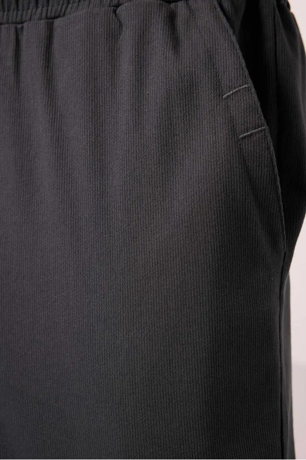 Pantalon chino extensible léger, coupe standard, tissé, Tommylife Wholesale, 82176, anthracite