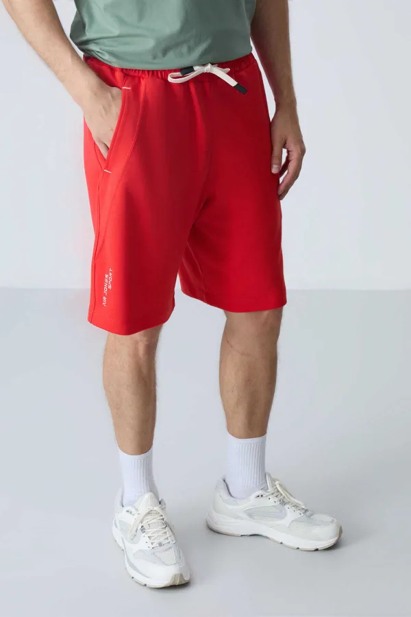 Tommylife Toptan Comfort Fit Basic Erkek Şort 81278 Fiesta