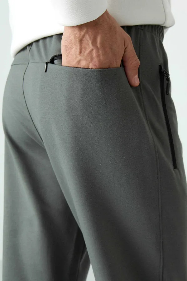 0489 Chemisier en maille à col licou - Biscuit