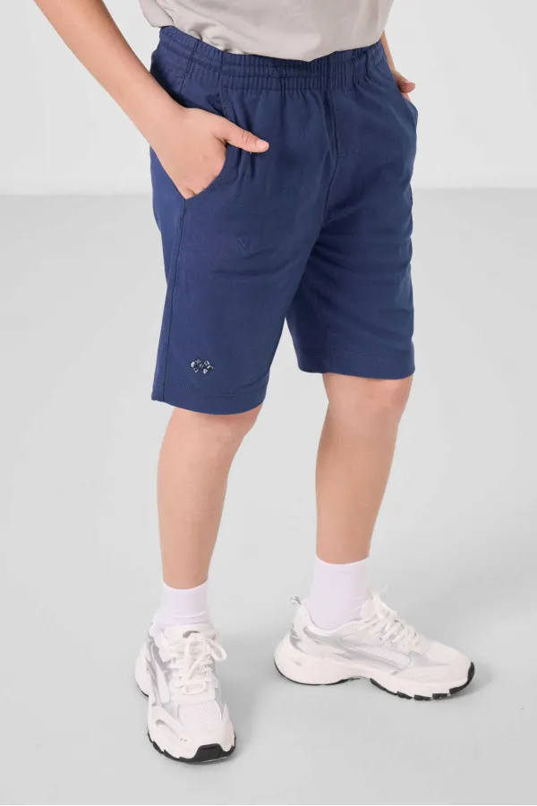 Tommylife Toptan Pamuklu Oversize Fit Dokuma Hafif Esnek Chino Erkek Çocuk Şort Takım 11277 Taş-Parlament