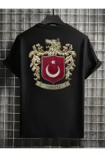 Grey Wolf Symbol Türkiye Back and Front Printed Unisex T-shirt