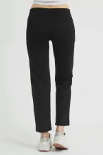 Women's Black Straight Leg Sweatpants